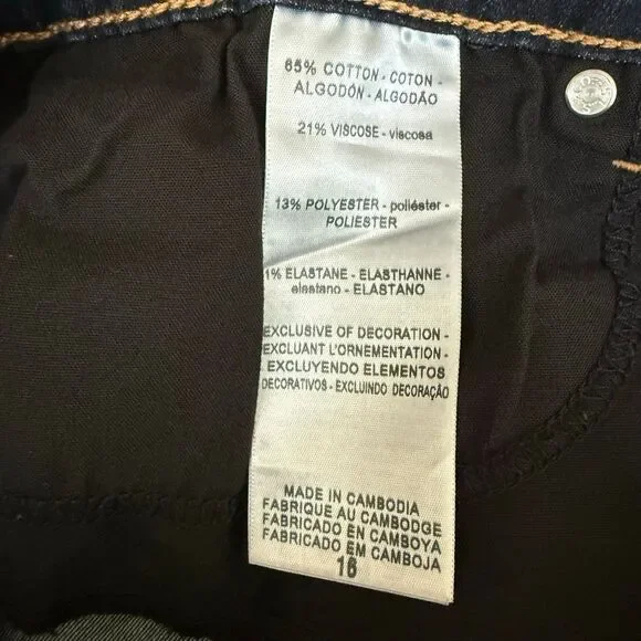 Levi’s Denizen modern crop womens jeans size 16 - Picture 4 of 7